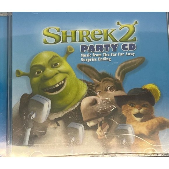 Shrek 2 Party CD Music From The Far Far Away Surprise Ending Karaoke Tracks NEW - Picture 6 of 6